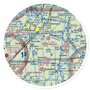 Jurassic Landings Ultralightport (II31) VFR Sectional Sticker (30 mile)