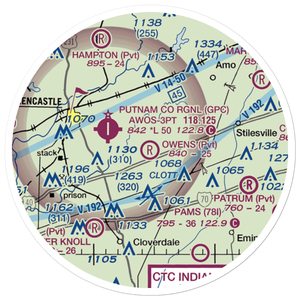 Owens Field (II29) VFR Sectional Sticker (20 mile)