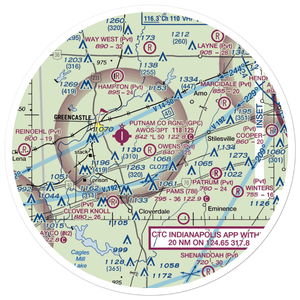 Owens Field (II29) VFR Sectional Sticker (30 mile)