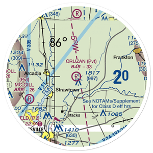 Ward Airport (II27) VFR Sectional Sticker (20 mile)