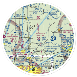 Ward Airport (II27) VFR Sectional Sticker (30 mile)