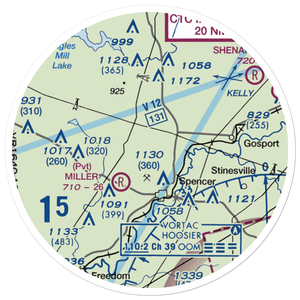 Timber Trails Airport (II25) VFR Sectional Sticker (20 mile)