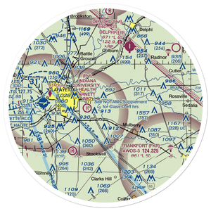 Etter Airport (II19) VFR Sectional Sticker (30 mile)