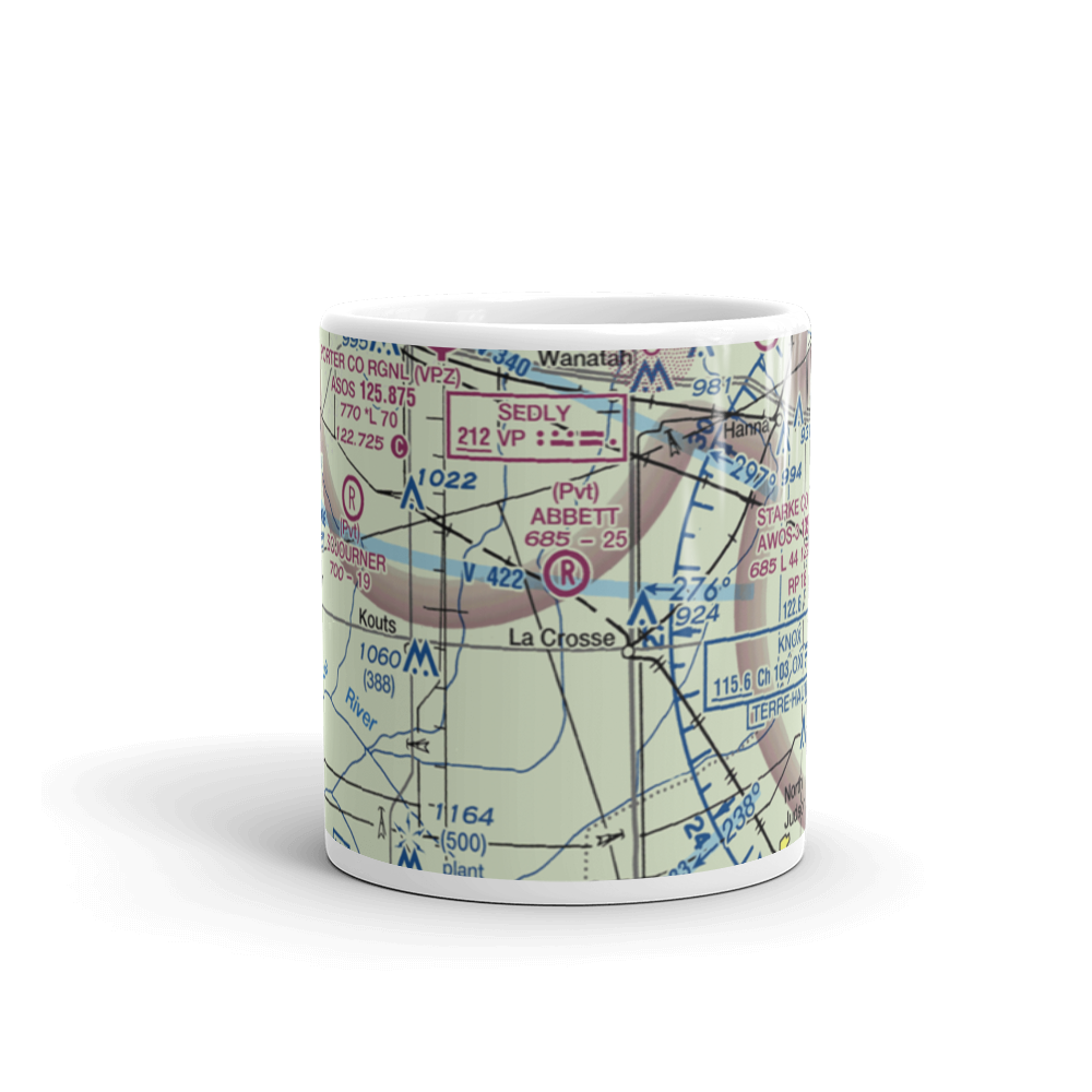 Lou Abbett Farms Airport (II18) VFR Sectional  Mug 