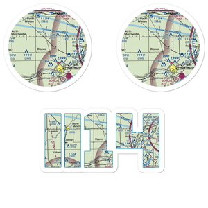 Beck Private Airport (II14) VFR Sectional Sticker Pack