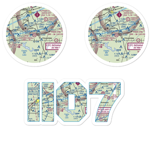 Clover Knoll Airport (II07) VFR Sectional Sticker Pack