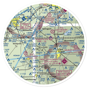 Ferrell Airport (II06) VFR Sectional Sticker (30 mile)