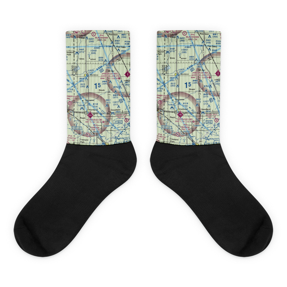 North West Indiana Air Airport (II04) VFR Sectional Socks 