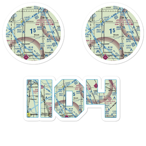 North West Indiana Air Airport (II04) VFR Sectional Sticker Pack