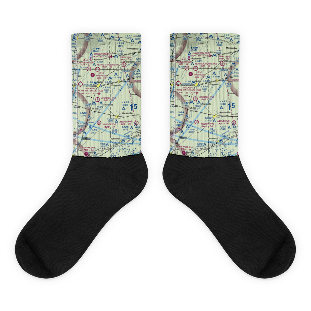 Kline Field (II02) VFR Sectional Socks 