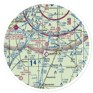 Grandlienard-Hogg Airport (II01) VFR Sectional Sticker (30 mile)