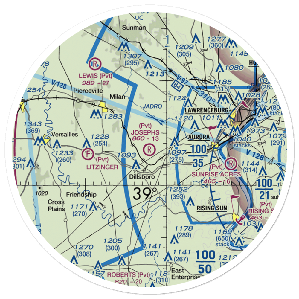 Josephs Field (IG07) VFR Sectional Sticker (30 mile) 