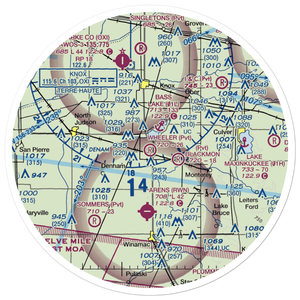 Wheeler Airport (IG05) VFR Sectional Sticker (30 mile)