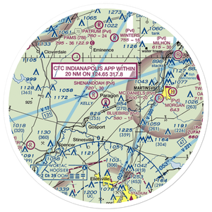 Bluebird Airport (IG03) VFR Sectional Sticker (30 mile)