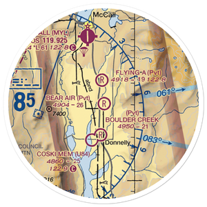 Bear Air Airport (ID96) VFR Sectional Sticker (20 mile)