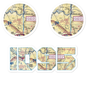 Loomis Airport (ID95) VFR Sectional Sticker Pack