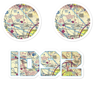 Foster Field - Dzone Skydiving Airport (ID92) VFR Sectional Sticker Pack