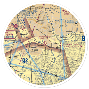 Picabo Airport (ID82) VFR Sectional Sticker (30 mile)