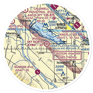 Sky Ranch South Airport (ID79) VFR Sectional Sticker (20 mile)