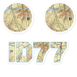 Cuddy Meadows Airport (ID77) VFR Sectional Sticker Pack