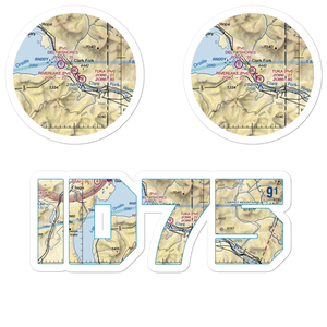 Riverlake Airport (ID75) VFR Sectional Sticker Pack