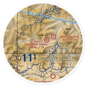 Sulphur Creek Ranch Airport (ID74) VFR Sectional Sticker (20 mile)