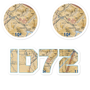 Huskey Airport (ID72) VFR Sectional Sticker Pack