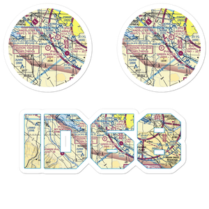 Green Acres Airport (ID68) VFR Sectional Sticker Pack