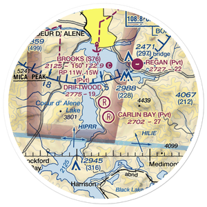 Pisch's Place Airport (ID65) VFR Sectional Sticker (20 mile)