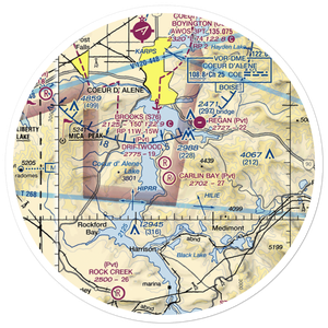 Pisch's Place Airport (ID65) VFR Sectional Sticker (30 mile)