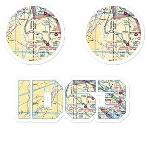Richards Airport (ID63) VFR Sectional Sticker Pack