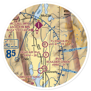 Flying A Ranch Airport (ID59) VFR Sectional Sticker (20 mile)