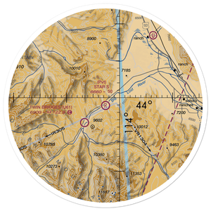 Star 's' Ranch Airport (ID56) VFR Sectional Sticker (30 mile)