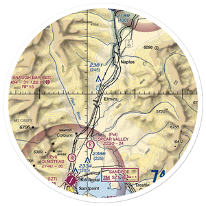 Bottle Bay Seaplane Base (ID54) VFR Sectional Sticker (30 mile)