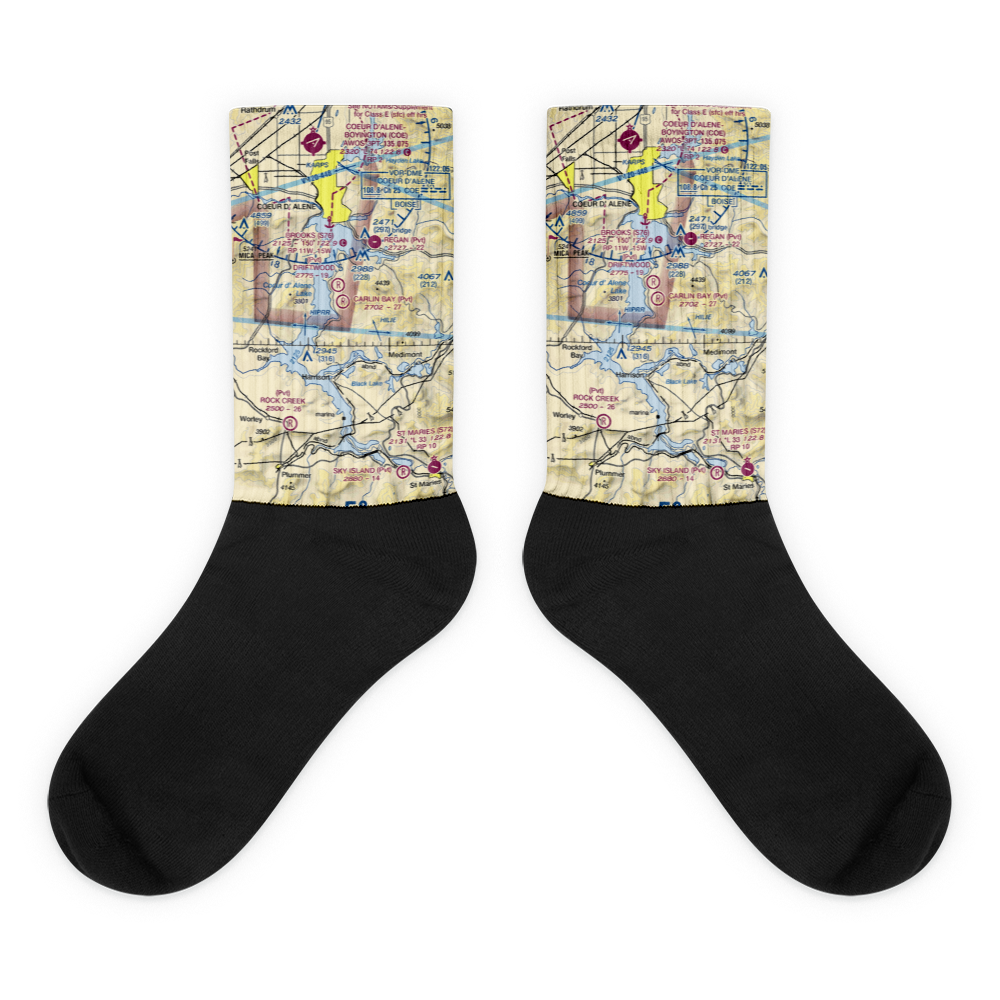 Carlin Bay Airport (ID43) VFR Sectional Socks 