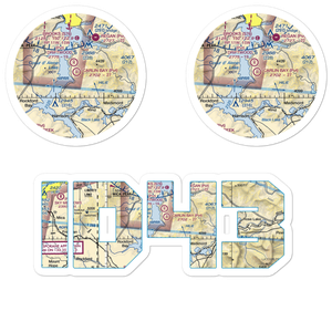 Carlin Bay Airport (ID43) VFR Sectional Sticker Pack