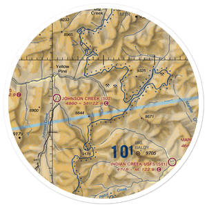 Stibnite Airport (ID41) VFR Sectional Sticker (30 mile)