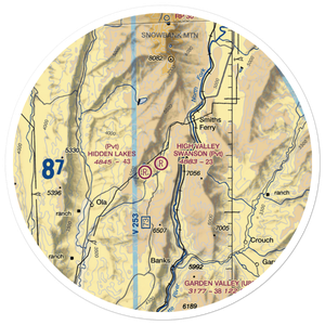 High Valley Swanson Airport (ID35) VFR Sectional Sticker (30 mile)