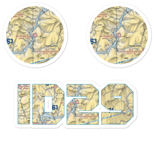 Big Island Airport (ID29) VFR Sectional Sticker Pack