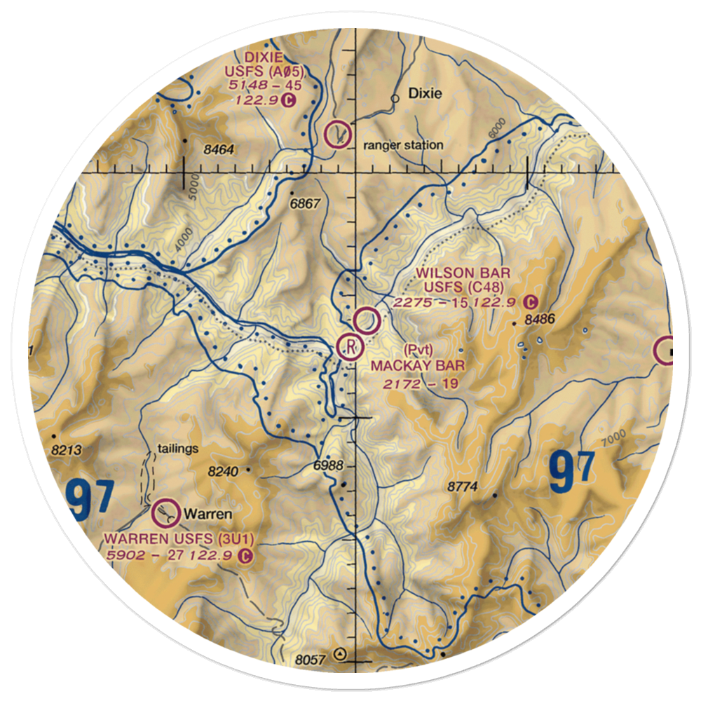 Mackay Bar Airport (ID28) VFR Sectional Sticker (30 mile) 