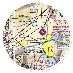 Hawk Haven Airport (ID27) VFR Sectional Sticker (20 mile)
