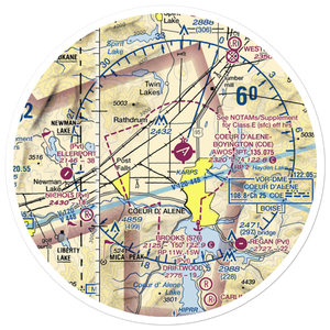 Hawk Haven Airport (ID27) VFR Sectional Sticker (30 mile)
