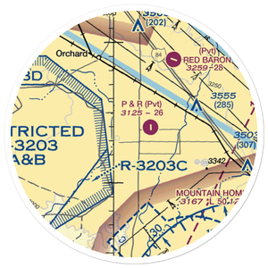 P And R Field (ID26) VFR Sectional Sticker (20 mile)