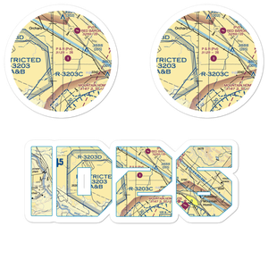 P And R Field (ID26) VFR Sectional Sticker Pack