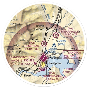 Olmstead Sky Ranch Airport (ID25) VFR Sectional Sticker (20 mile)