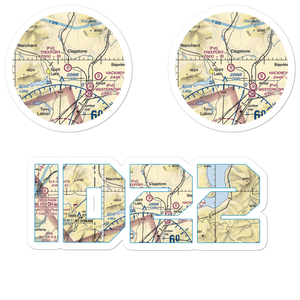 Treeport Airport (ID22) VFR Sectional Sticker Pack