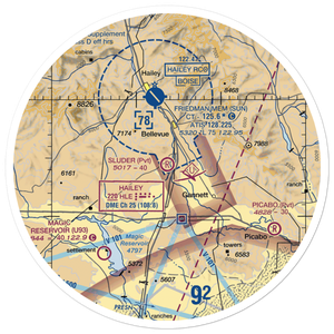 Sluder Airstrip (ID16) VFR Sectional Sticker (30 mile)