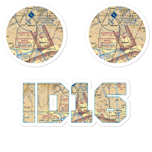 Sluder Airstrip (ID16) VFR Sectional Sticker Pack