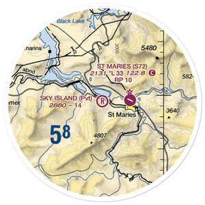 Sky Island Ranch Airport (ID13) VFR Sectional Sticker (20 mile)