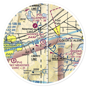 Nichols Ranch Airport (ID07) VFR Sectional Sticker (20 mile)